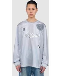 Acne Studios - Football Long Sleeve T-Shirt - Lyst