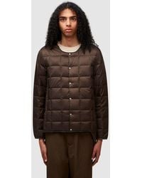Taion - Crewneck Button Down Jacket (D Chocolate - Lyst