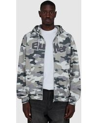 Butter Goods - Stretch Zip Thru Hoodie (Snow Camo - Lyst