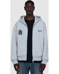 About Blank - Dual Logo Zip Hoodie Marl - Lyst