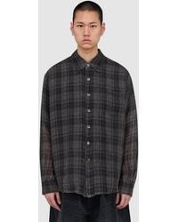 Our Legacy - Above Shirt (Penumbra Check Sheercoat Linen - Lyst