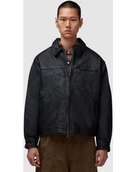 FRIZMWORKS - Destroyed Cowhide Leather Jacket (Washed - Lyst