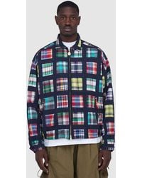 Beams Plus - Short Window Patchwork Madras Jacket - Lyst
