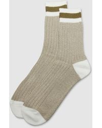Anonymous Ism - Tuck Cuff Stripe Crew Sock - Lyst