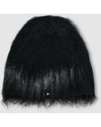 and wander - Jacquard Shaggy Knit Cap - Lyst