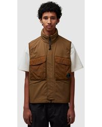C.P. Company - Shell Mixed Lens Vest - Lyst