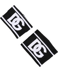 Dolce & Gabbana - Dg Logo Cotton 1 Pair One Wristband - Lyst
