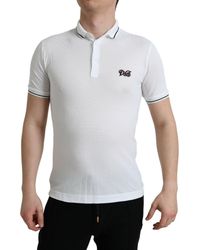 Dolce & Gabbana - Logo Collared Short Sleeves Polo T-Shirt - Lyst