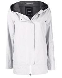 Herno - Gray Polyester Shell Jacket - Lyst
