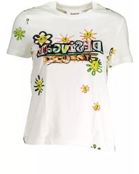 Desigual - Cotton Tops & T-shirt - Lyst