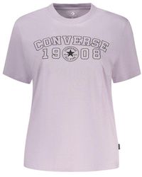 Converse - Purple Cotton T - Lyst