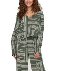 Jacqueline De Yong - Green Viscose Shirt - Lyst
