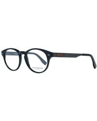 ZEGNA - Black Plastic Glasses (frames) - Lyst