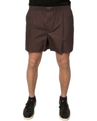 Dolce & Gabbana - Cotton Blend Mid Waist Shorts - Lyst