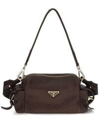 Prada - Brown Napa Leather / Calf Bos Taurus Shoulder Bag - Lyst