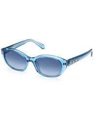 Swarovski - Blue Plastic Sunglasses - Lyst