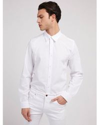 Guess - White Cotton Dress Shirt - Lyst