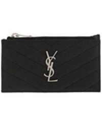 Saint Laurent - Calf Leather Bos Taurus Wallet - Lyst