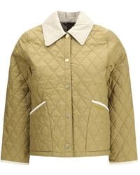 Barbour - Beige Polyamide Jacket - Lyst