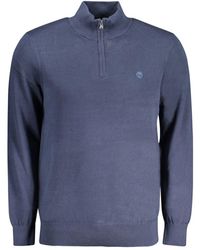 Timberland - Blue Cotton Men Sweater - Lyst