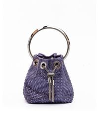 Jimmy Choo - Purple Bon Bon Micro Crystals Bucket - Lyst