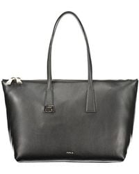 Furla - Black Leather Handbag - Lyst