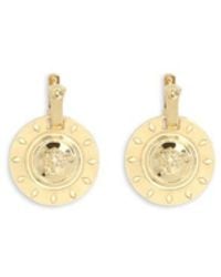 Versace - Gold Brass Earrings - Lyst