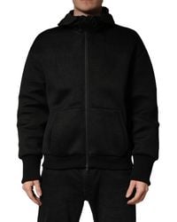Dolce & Gabbana - Hooded Full Zip Bomber Jacket Nylon Clothing - Lyst