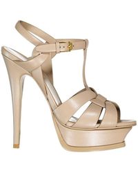 Saint Laurent - Tribute Leather Sandals - Lyst