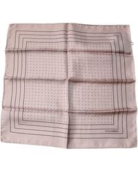 Dolce & Gabbana - Polka Dots Square Handkerchief Scarf - Lyst