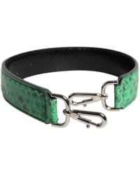 Dolce & Gabbana - Black Green Exotic Leather Bag Shoulder Strap - Lyst