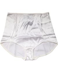 Dolce & Gabbana - White Silk Blend High Waist Girdle Panty Underwear - Lyst