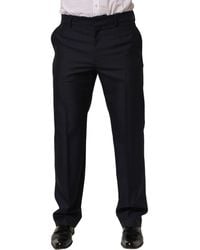 Dolce & Gabbana - Wool Tapered Leg Dress Trouser Pants Mohair - Lyst