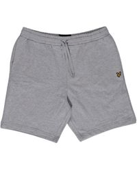 Lyle & Scott - Gray Cotton Short - Lyst