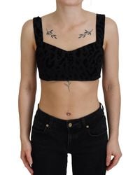 Dolce & Gabbana - Sweetheart Sleeveless Velvet Top - Lyst