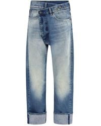 R13 - Blue Cotton Straight - Lyst