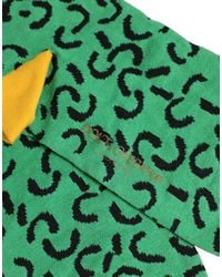 Dolce & Gabbana - Men Green Cotton Abstract Mid Calf Accessory Socks - Lyst