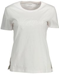 Guess - White Cotton Tops & T - Lyst