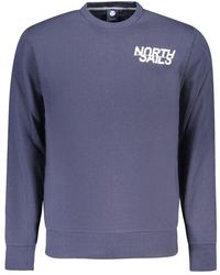 North Sails - Blue Cotton Men's Sweatshirt - Lyst