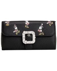Kate Spade - X Disney Black Leather Minnie Mouse Wallet Crossbody Bag - Lyst