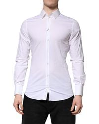 Dolce & Gabbana - Long Sleeves Dress Formal Shirt - Lyst
