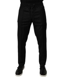 Dolce & Gabbana - Structured Trousers Drawstring Waist - Lyst