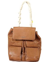 Desigual - Marrone Poliuretano Backpack - Lyst