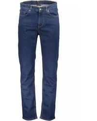 Napapijri - Blue Cotton Jeans & Pant - Lyst