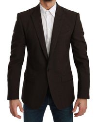Dolce & Gabbana - Elegant Virgin Wool Martini Blazer - Lyst