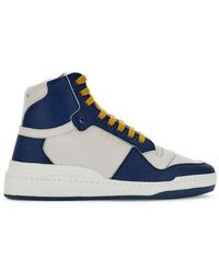 Saint Laurent - Elevate Your Style With Mid-Top Luxury Sneakers - Lyst
