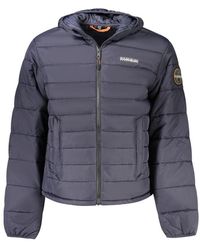 Napapijri - Blue Polyamide Men's Jacket - Lyst