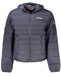 Napapijri - Blue Polyamide Men's Jacket - Lyst