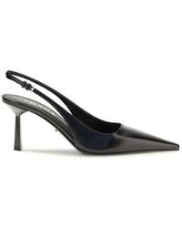Prada - Black Calf Leather Bos Taurus High Heel Pumps - Lyst
