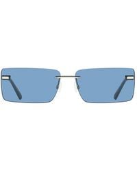Calvin Klein - Azzurro Metal Sunglass - Lyst
